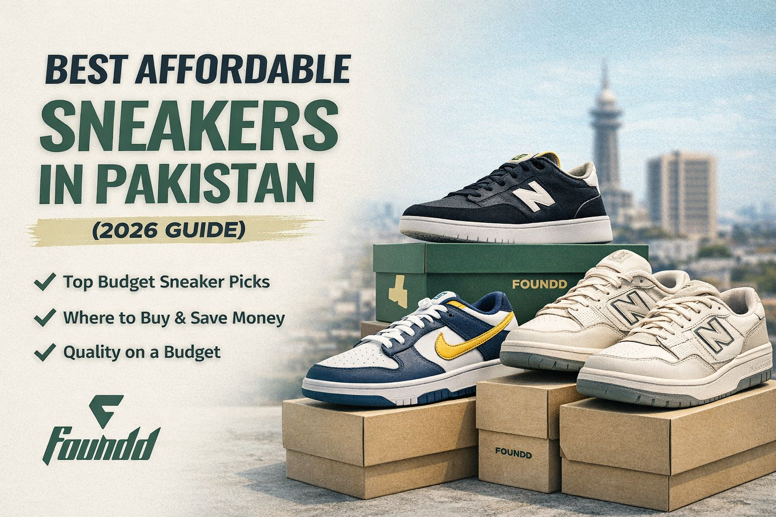 Best Affordable Sneakers in Pakistan (2026) | Budget & Pre-Loved Options – FOUNDD