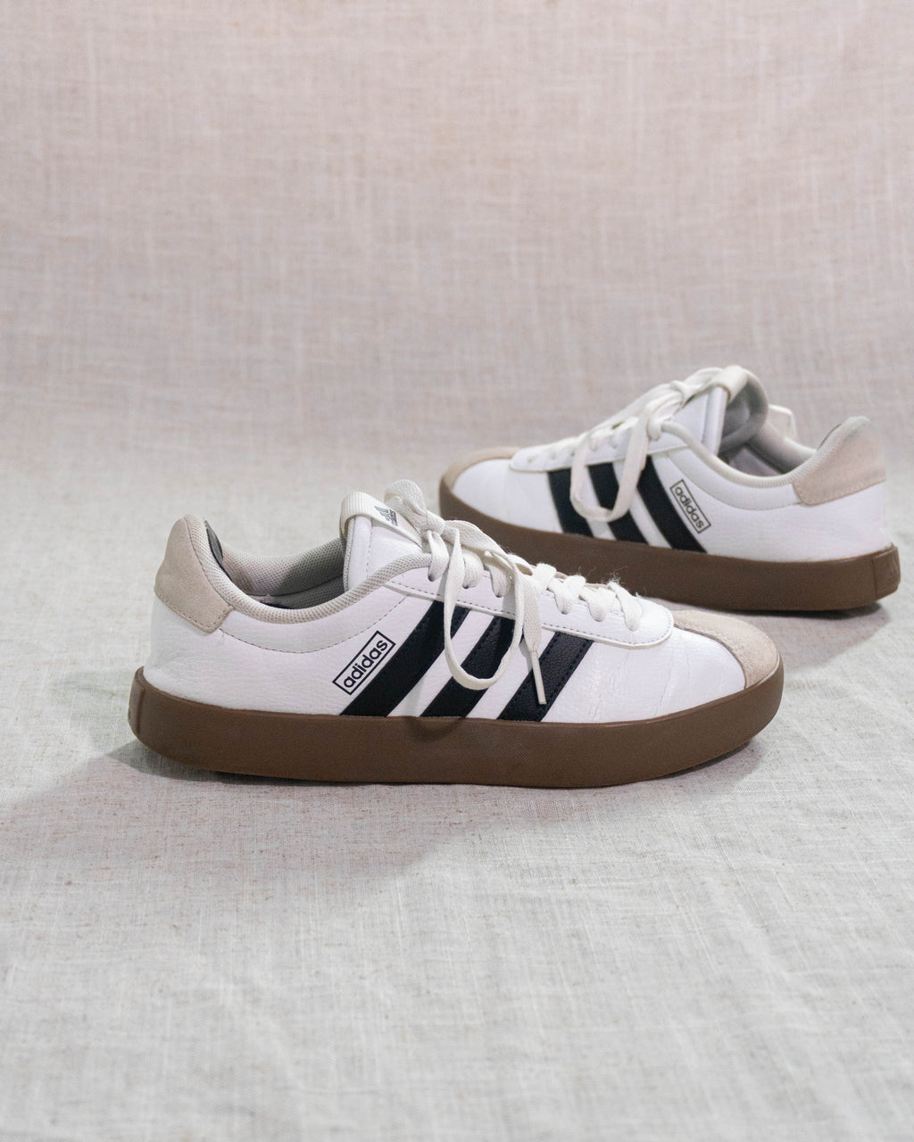 Adidas VL Court 3.0 white black gum sneakers Pakistan original