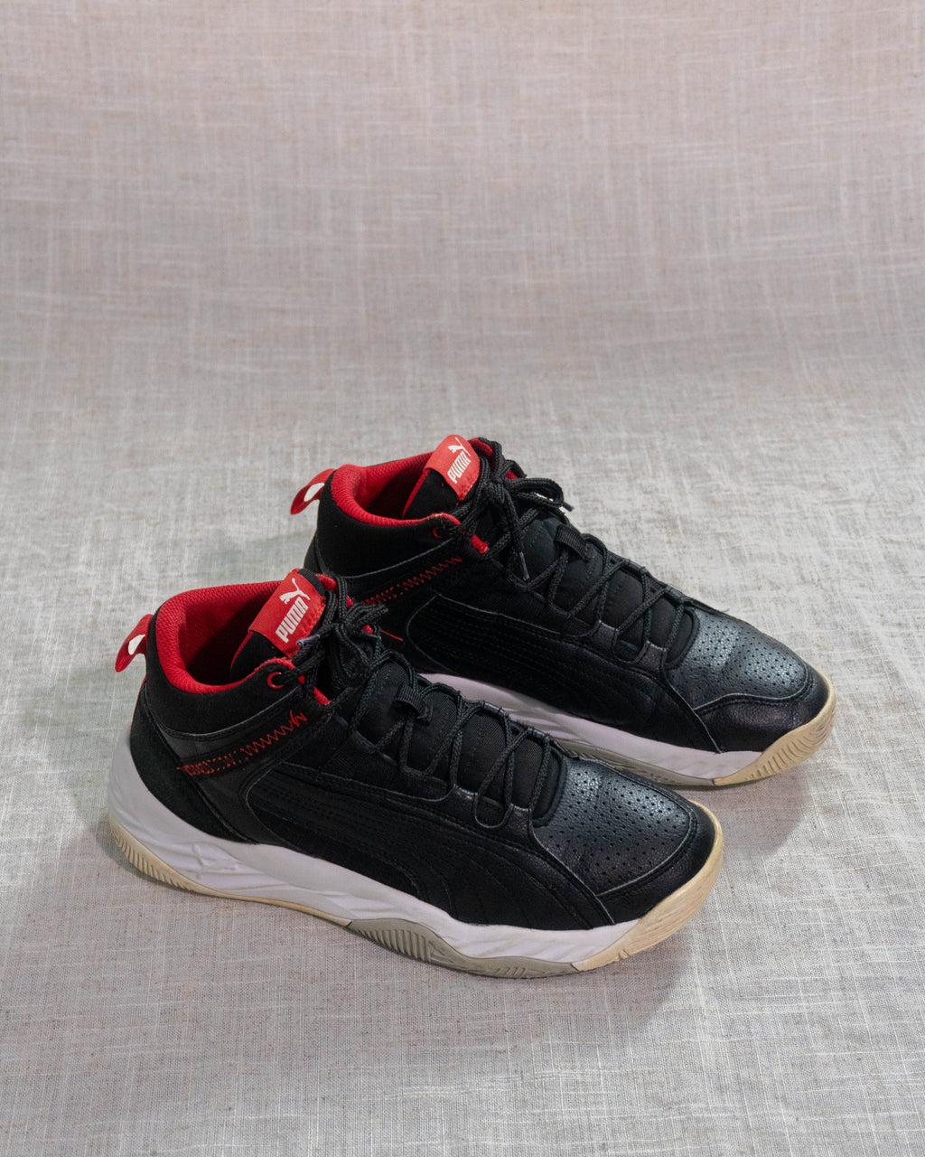 Puma Rebound Future Evo black red sneakers Pakistan original