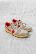 Nike Dunk Low '85 Athletic Department grey red front view, EU 42.5